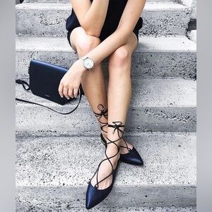 Aquazurra christy flats - Sz 37.5 Women’s